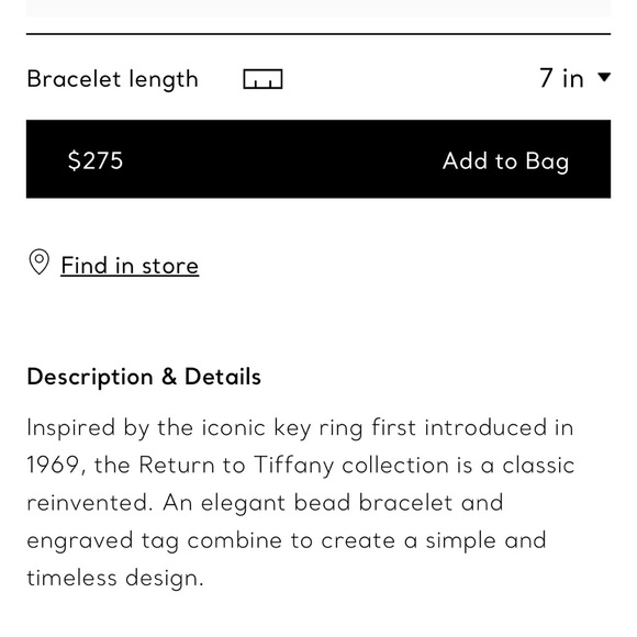 Silver Tiffany Bead Bracelet - Picture 5 of 5